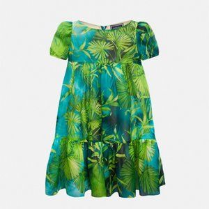 COPY - VERSACE Jungle Printed Silk Georgette Dress 100% Authentic